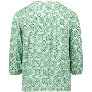 Cartoon Casual-Bluse mit Muster Green/Blue,36 | 36