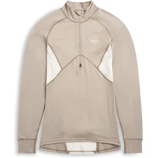 Bergans Damen Inner:Pure Merino Half Zip Longsleeve (Größe XL, beige)