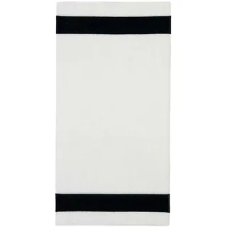 Feiler Handtücher Exclusiv mit Chenillebordüre Handtuch 50x100 cm | schwarz - schwarz