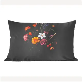 MuchoWow Dekokissen Frühling - Blumen - Klassisch - Vase, Dekoration, Zierkissen, Dekokissen mit Füllung, 60x40 cm Rechteckig | 60 cm x 15 cm x 40 cm
