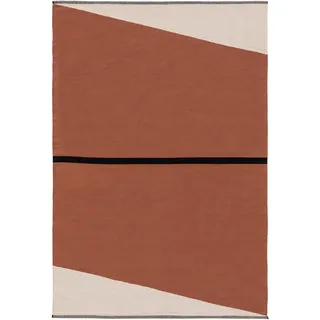 benuta Pop Baumwollteppich, Terracotta, Textil, Abstrakt, Rechteckig, 160x230 cm Gots, für Fußbodenheizung geeignet, Teppiche & Böden, Teppiche