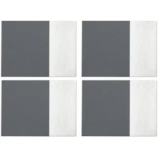 Premier Housewares Geome getaucht grau und Silber Tischsets