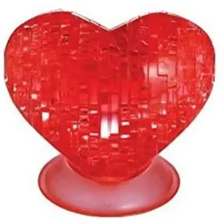 HCM Kinzel Crystal Puzzle - Herz Rot