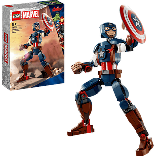 LEGO Marvel 76258 Captain America Baufigur Bausatz, Mehrfarbig