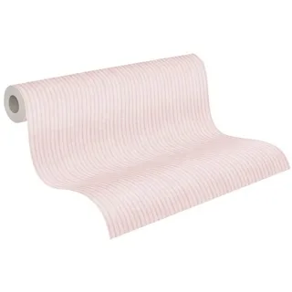 A.S. Création Maison Charme Streifentapete 10,05 x 0,53 m 1 St Rosa/Creme 390761
