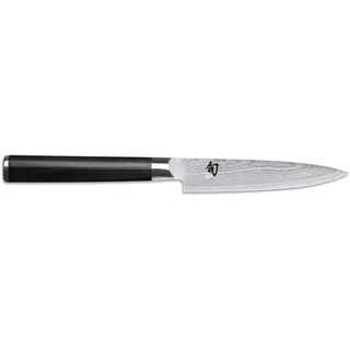 KAI Shun Classic japanisches Allzweckmesser 10 cm Klingenlänge - Damastmesser 32 Lagen VG MAX Kern - 61 (±1) HRC - Pakkaholzgriff - Made in Japan - Gemüsemesser Schälmesser Spickmesser geschmiedet