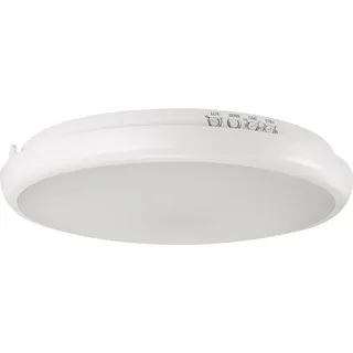 Licht-Erlebnisse Außenleuchte Kunststoff Ø 26,5 cm inkl. Bewegungsmelder weiß