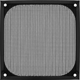 InLine Lüftergitter, Aluminium Filter, 120x120mm, schwarz