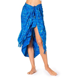 PANASIAM Pareo Sarong Starlit Wachsbatik aus hochwertiger Viskose Strandtuch, Strandkleid Bikini Cover-up Tuch für den Strand Schultertuch Halstuch 190x116cm