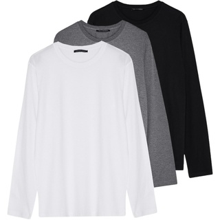 Trendyol Herren Basics Figurbetont Bodycon Rundhalsausschnitt Webstoff T-Shirt, Mehrfarbig, XL