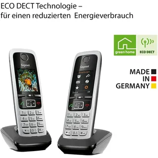 Gigaset C430HX Duo - 2 DECT-Telefone schnurlos für Router - Fritzbox, Speedport
