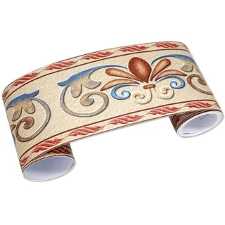 Vintage gelbe Tapetenbordüre, selbstklebend, für Küche und Badezimmer, abnehmbare Wanddekoration, 10 x 300 cm