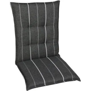 GO-DE TEXTIL Gartenauflage  Wendauflage (2er Set Mittellehner, anthrazit)