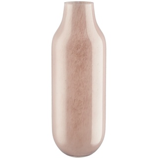 Vase , rosa/pink , Glas  , Maße (cm): H: 33,5  Ø: 11.5