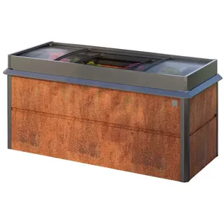 primeyard Design 200 x 85 x 77 cm Rost-Optik