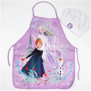 Disney Kochschürze Disney Die Eiskönigin Kinder Backschürze mit Mütze 3-6 Jahre, (2-tlg) bunt