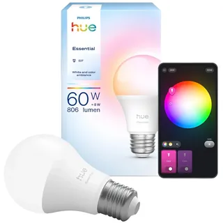 Philips Hue Essential White & Color Ambiance 929004235401 8 W E27 1 St.