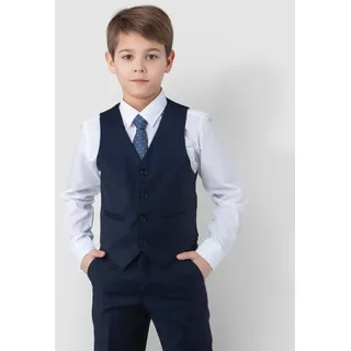 SANDER STELLAN Kinderanzug Luxuriöser Jungen Anzug Kommunionanzug 4-teilig blau festlich, elegant blau 116