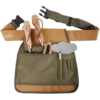 degawo Grillschürze Gartenschürze Schürze kurz olivgrün Gartengerätegürtel Polyester