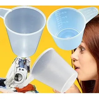 3 x MAAJ MESSBECHER FÜR WASCHMITTEL WASCHPULVERMESSBECHER - MADE IN EU - 100ml + 175ml + 200ml