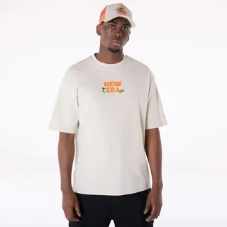 NEW ERA Drink Graphic Oversized T-Shirt beige - XL