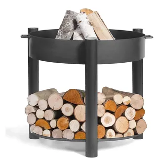 Feuerschale Montana high Ø 80 cm Feuerstelle für Garten aus Stahl als Wärmequelle oder Grill CookKing