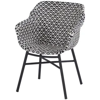 Hartman Delphine Armlehnensessel 61 x 63 x 84 cm schwarz/weiß