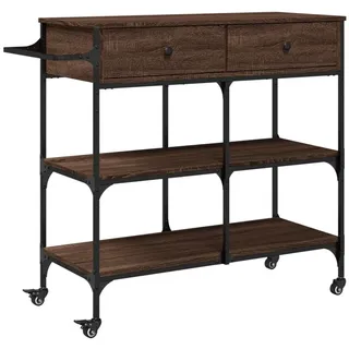 vidaXL Küchenwagen Braun Eichen-Optik 105x42x95 cm Holzwerkstoff