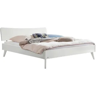 Hasena Lounge Caluso Bettgestell Massivholz - Weiss deckend