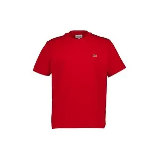 LACOSTE Herren T-Shirt rot Classic Fit, rot, Frühjahr/Sommer 2026