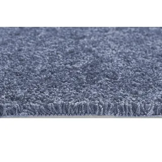 ANDIAMO Teppichboden "Velours Portland" Teppiche Uni Farben, Breite 400 cm, strapazierfähig, pflegeleicht Gr. B/L: 400 cm x 1200 cm, 11 mm, 1 St., blau Teppichboden