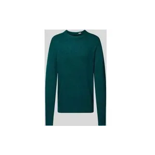 Regular Fit Strickpullover mit Woll-Anteil, Petrol, XL