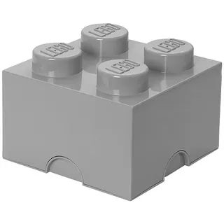 Lego Aufbewahrungsbox Brick  (L x B x H: 25 x 25 x 18 cm, Grau, Kunststoff)