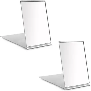 Redamancy 2Pcs Taschenspiegel, 8,5X5Cm Reisespiegel, Klappbar Spiegel Klein, Ult