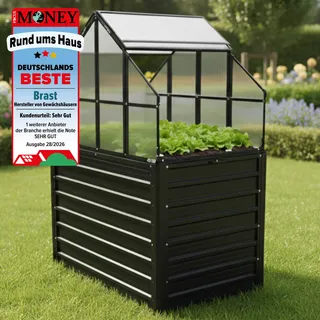 BRAST 2in1 Hochbeet mit Gewächshaus-Aufsatz Classic