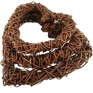 Weidenkranz dunkel Weide Kranz Türkranz Dekokranz Kränze Dekorationskränze Herz (40 x 50 cm)