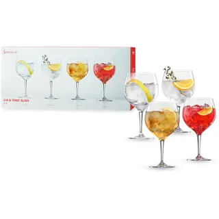 Spiegelau Gin Tonic Gläser 630 ml, 4 Stück, Special Glasses, 4390179, Cocktailgläser aus Kristallglas, Gingläser spülmaschinenfest