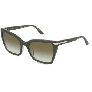 Emporio Armani EA4273BU Damen-Sonnenbrille Vollrand Quadratisch Acetat-Gestell, grün