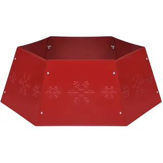 vidaXL Weihnachtsbaumrock Rot Ø68 cm