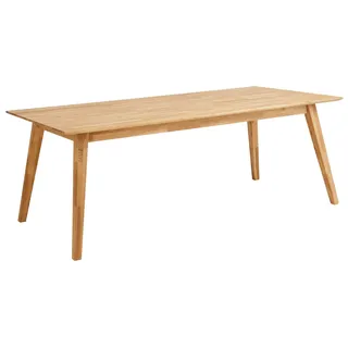 Andas Esstisch »Lake«, Eiche massiv, Breite 150 cm, erweiterbar mit Ansteckplatten, braun