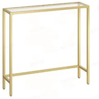 VASAGLE Konsolentisch 100,0 x 20,0 x 80,0 cm gold