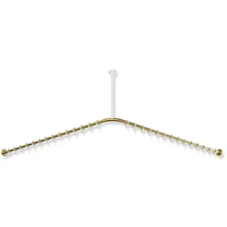 HEWI System 900 Vorhangstange für Duschwanne 1500 x 1500 mm - gold