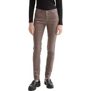 Tom Tailor Damen, Coated Alexa skinny Jeans, in Leder-Optik mit Beschichtung