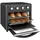 30l 1600 W schwarz inkl. Backblech + Grillrost + Krümelblech + Frittierkorb