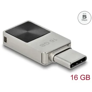 DeLock Mini 16 GB Silber USB 3.2