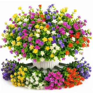 Kunstblumenstrauß 12 Kunstblumen-Sträußen perfekt für Zuhause, Hochzeiten und Gartendeko Künstliche Kamelien-Pflanze, VEKROBOT, Eignet sich auch als Deko fürs Zuhause rot