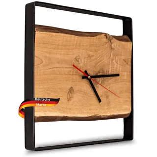 deluke Wanduhr 37 cm EFFO braun