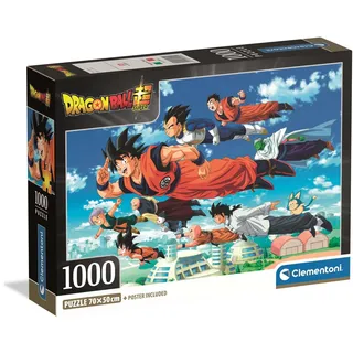 Clementoni Puzzle Dragonball 1000 Teile Erwachsene - Anime Collection - 70 x 50 cm - Anspruchsvolles Puzzle 14-99 Jahre - 39955