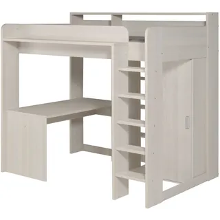 Parisot Hochbett Higher 1 90 x 200 cm Esche weiß
