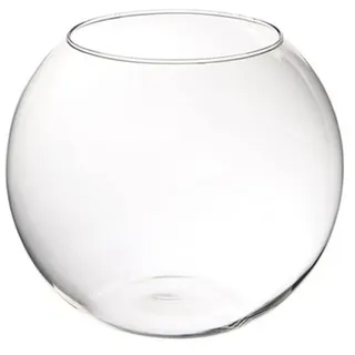 Varotto & Co. Kugelvase aus Glas, transparent, glänzend, 24,5 cm, Durchmesser 30 cm, Artikelnr. VA00753LU
